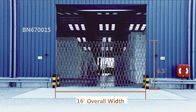 16 футов раскрывая складывая ворота двери дока безопасностью, стальную складную расмку металлоискателя поставщик