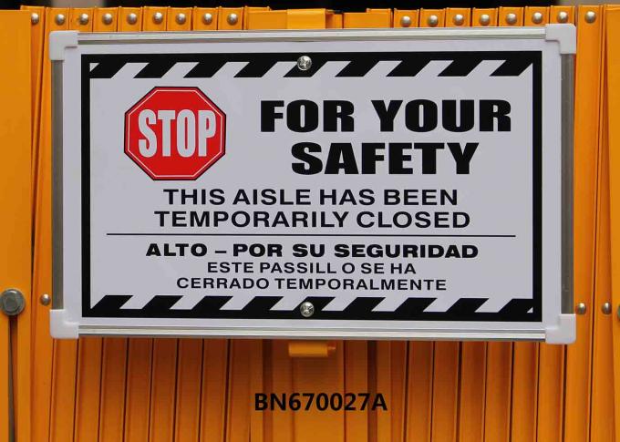 Расмки металлоискателя склада сверхмощные стальные портативные складывая с предупреждающим ярлыком